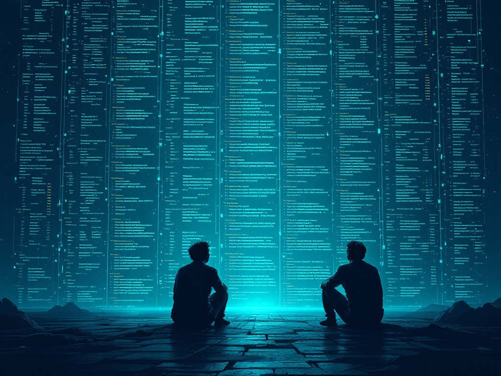 A small maintainer team facing a wall of incoming vulnerability reports while an AI-assisted patch pipeline filters the noise into reviewed tests, pull requests, and merged fixes